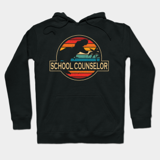 School Counselor Hoodie - School Counselor Dinosaur by DinosaurStore